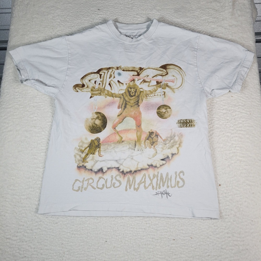 TRAVIS SCOTT UTOPIA TOUR CIRCUS MAXIMUS EUROPEAN EXCLUSIVE TEE sz L